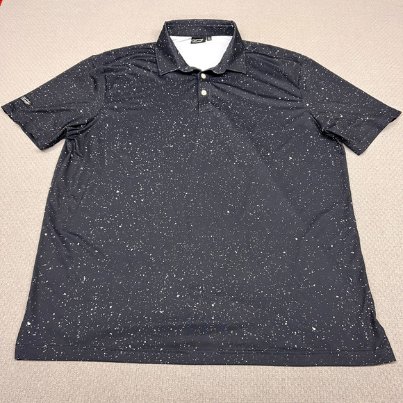 Sunday Swagger Polo Shirt Mens XXL Geometric Space Performance Golf Stretch - Picture 1 of 8